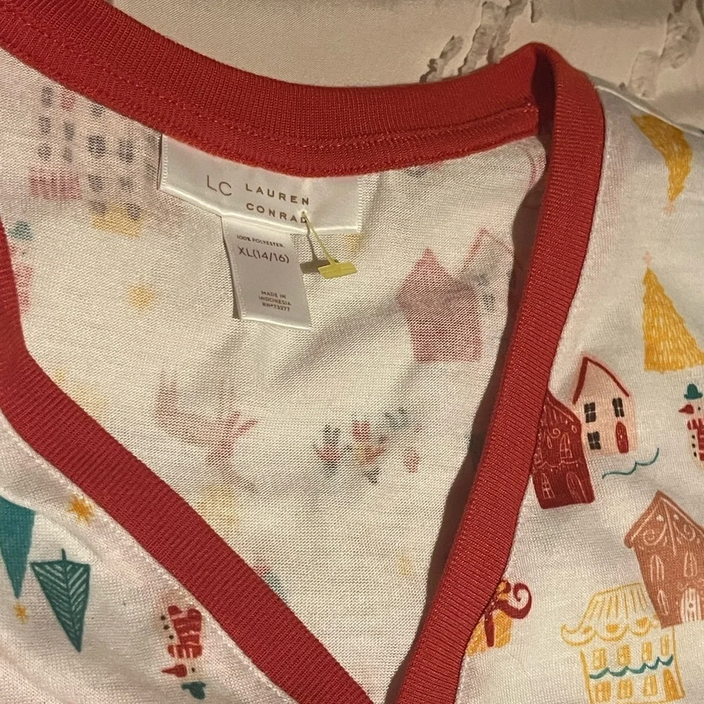 LC Lauren Conrad Kids Nightgown with Red and Green Print